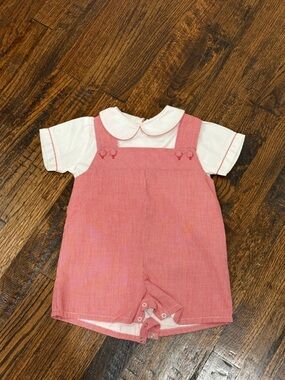 Boys Boutique Petit Ami 2 Piece Red Romper 12 Months